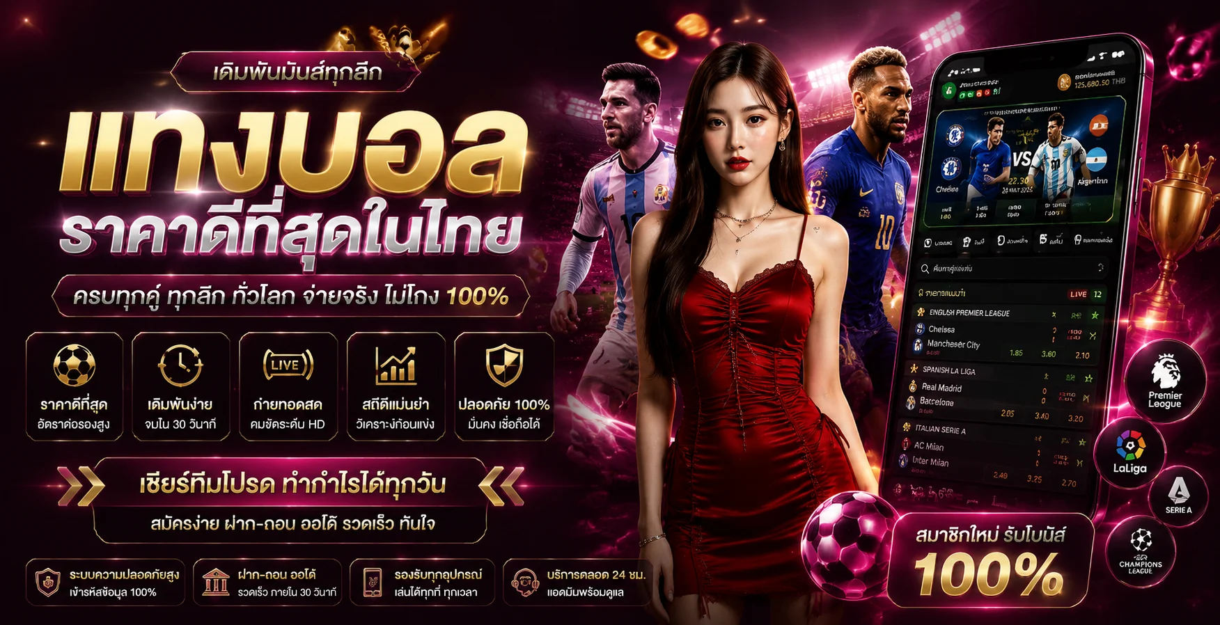 แทงบอลออนไลน์ OneLove888 เว็บแทงบอลตรง ราคาน้ำดีครบทุกลีก
